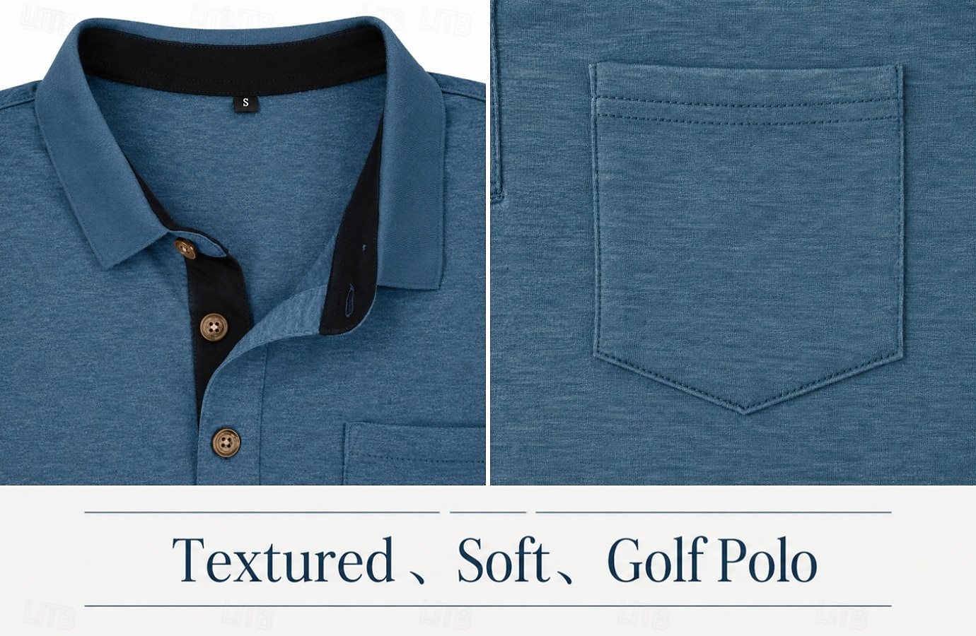Homme Chemise de golf Polos de Golf Occasionnel Travail Revers Manche Courte Basique Moderne Uni Boutons Poche Avant Été Printemps Coupe régulière Bleu Bleu Clair Bleu clair Chemise de golf de 2026 ? $33.99 –P1