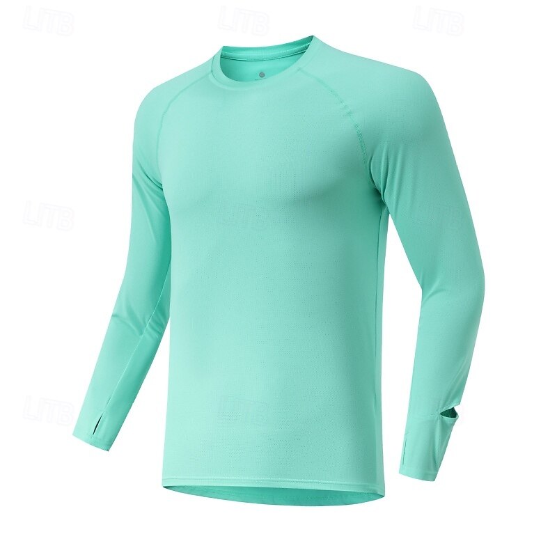 Men's Solid Colored Running T-Shirt Compression Shirt Casual Polo Shirts Running Shirt Summer Spring Fall Fall / Winter Long Sleeve Quick Dry Lightweight Moisture Wicking Gym Workout Active Training 2026 - $22.99 –P7