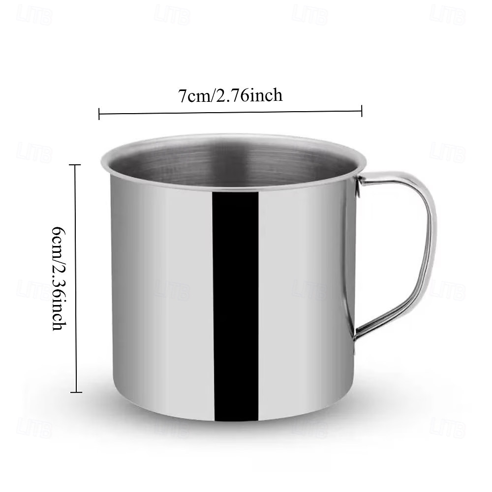 4/6PCS Stainless Steel Coffee Cups, Double-Layer Stainless Steel Material, Portable and Durable with Handle, Easy to Clean, Suitable for Camping, Travel, Office, Car Use, and Cafes 2026 - $9.99 –P2