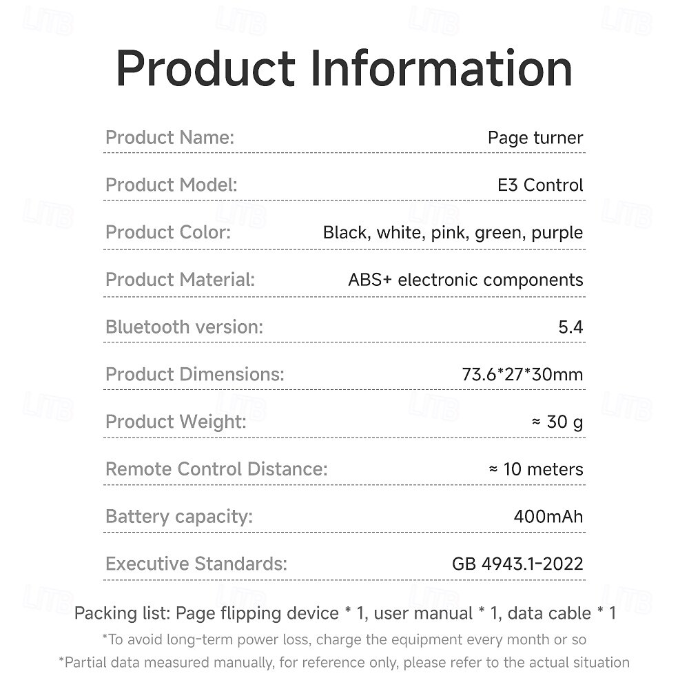 Bluetooth Page Turner for Kindle E-reader iPhone iPad Android, Silent Remote Control for TikTok Scrolling & Reading, Bluetooth 5.4 Rechargeable Wireless Clicker with 400mAh Battery, 33ft Range 2026 - $22.99 –P15