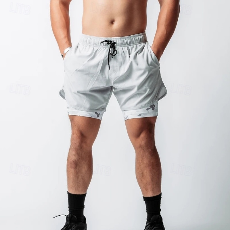 Herren Laufshorts Sportshorts Fitnessshorts Kordelzug Taschen Shorts Lässig Täglich Outdoor Sommer Frühling Schnelltrocknend Leicht Feuchtigkeitsableitend Atmungsaktiv Fitnessstudio Fitnesstraining 2026 - $20.99 –P2
