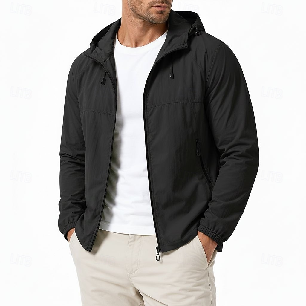 Da uomo Giacca Leggera Casuale All'aperto Protezione Solare Protezione solare Snello Minimalista Primavera & Estate Primavera Attivo Casual Quotidiano Girocollo Regolare Nero Verde Giacca del 2026 a $58.99 –P4