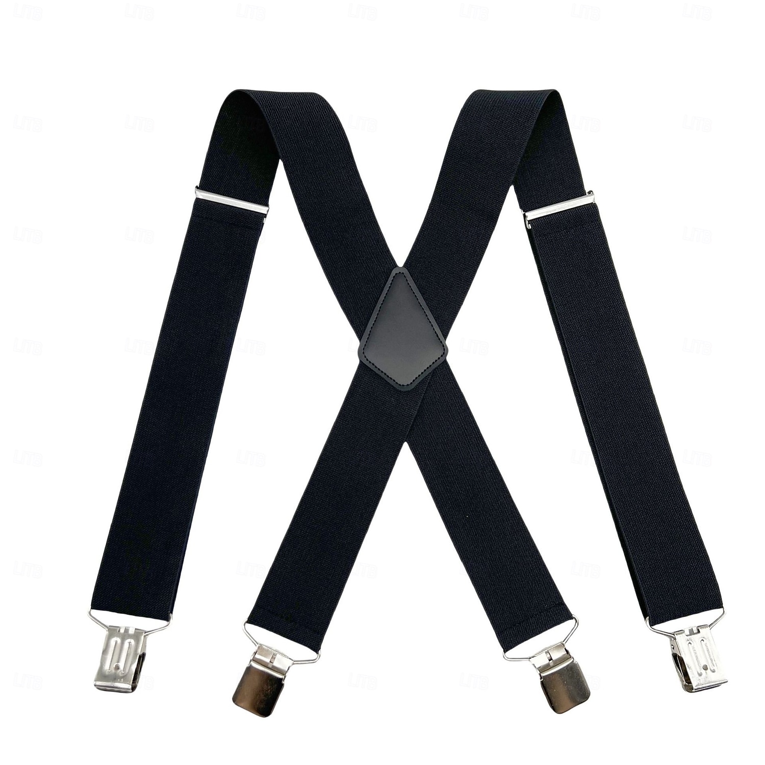 Bretelle da uomo a 4 clip stile X, elastiche e regolabili per pantaloni (larghezza 5 cm), clip in metallo resistenti, ideali per abbigliamento casual, formale e per attività all'aperto. del 2026 a $15.99 –P1