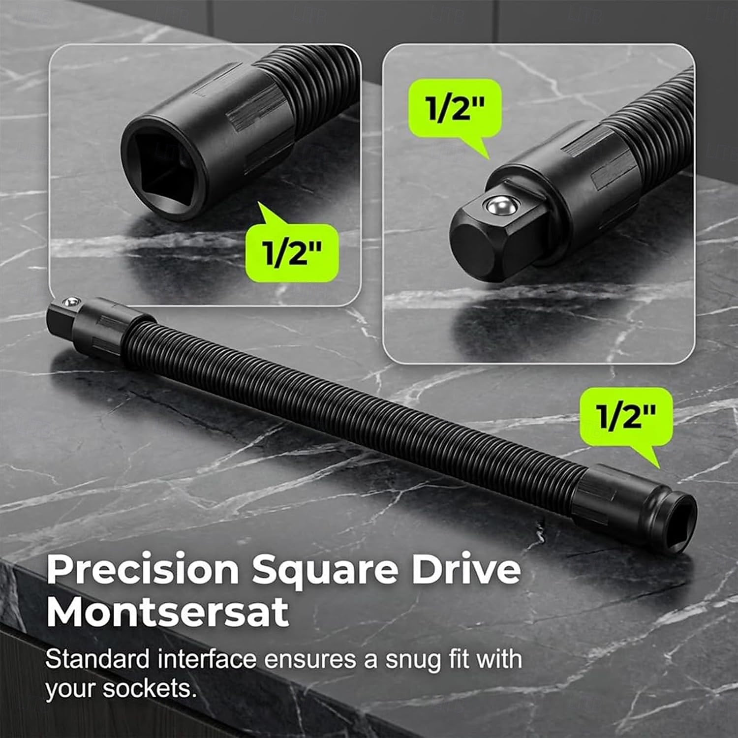 Prolunga flessibile per albero da 1/2", bussola dinamometrica, chiavi a cricchetto, chiave elettrica, biella, barra di prolunga flessibile per spazi ristretti, utensile manuale per riparazioni del 2026 a $16.99 –P7
