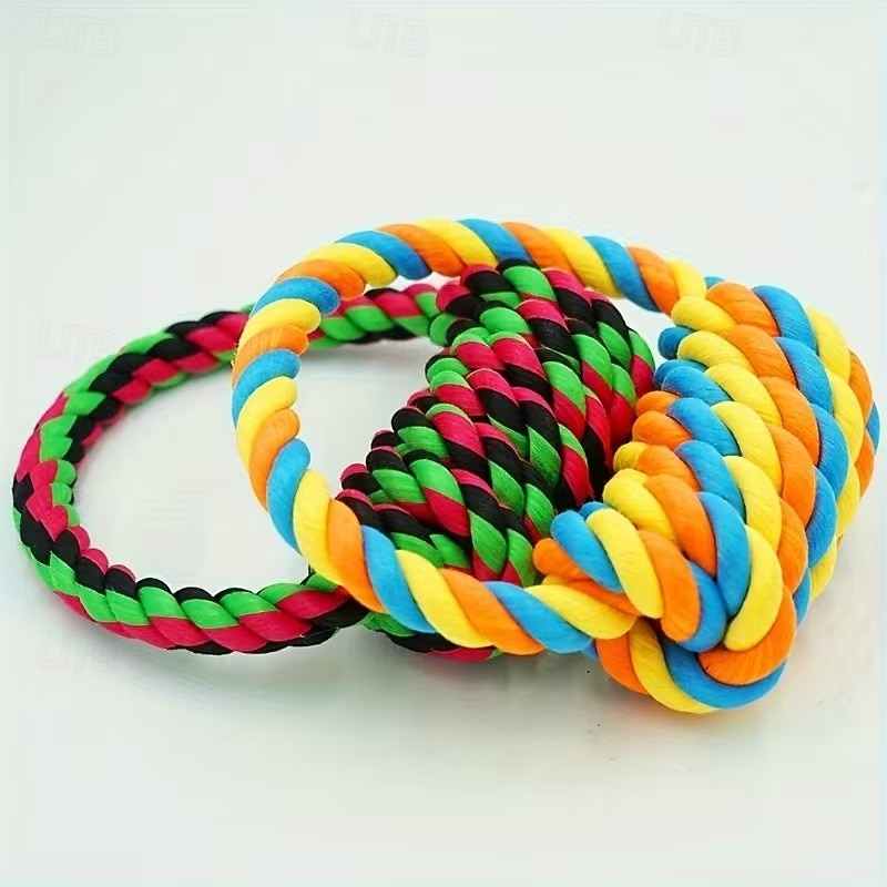 1pc Large Breed Knot Dog Toy-Multicolor, Tough Chew Toy for Aggressive Chewers, Heavy Duty Dental Floss Toy Kit Anti-Chew Design 2026 - $19.99 –P4