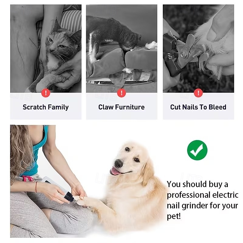 Silent Groom Pro Nail Grinder, Dog Nail Trimmer, Rechargeable Usb Charging Electric Pet Nail Grinder, Pet Nail Grinder for Dogs, Silent Dog Nail Grinder, Dog Nail Trimmers 2026 - $23.99 –P2