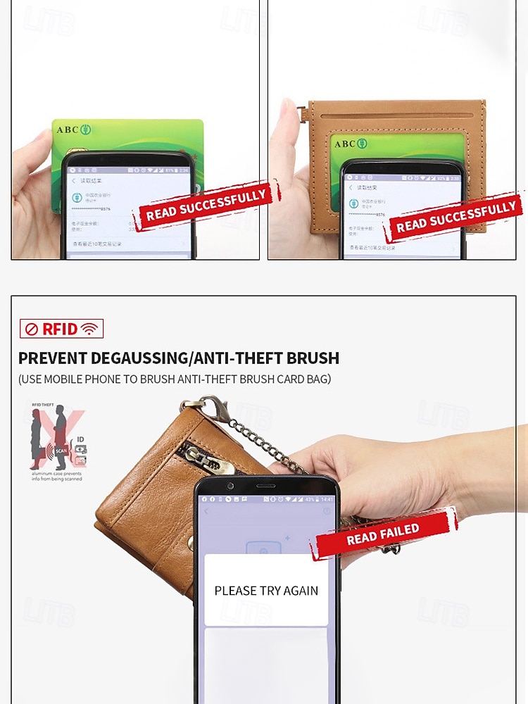 Portafoglio da uomo in vera pelle – organizer per carte, contanti e monete, design classico e resistente, ideale per lavoro e tempo libero, per l'uso quotidiano e i viaggi, disponibile in diversi del 2026 a $26.99 –P5