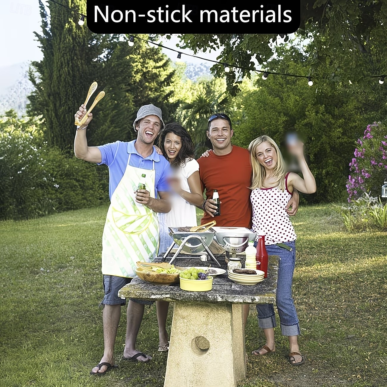 Set de 6 clești de bufet din oțel inoxidabil, potrivit pentru ridicarea salatelor, a mâncării la grătar, a pastelor, a fructelor, legumelor și cărnii, perfect pentru bucătăriile de acasă, 2026 - $14.99 –P5