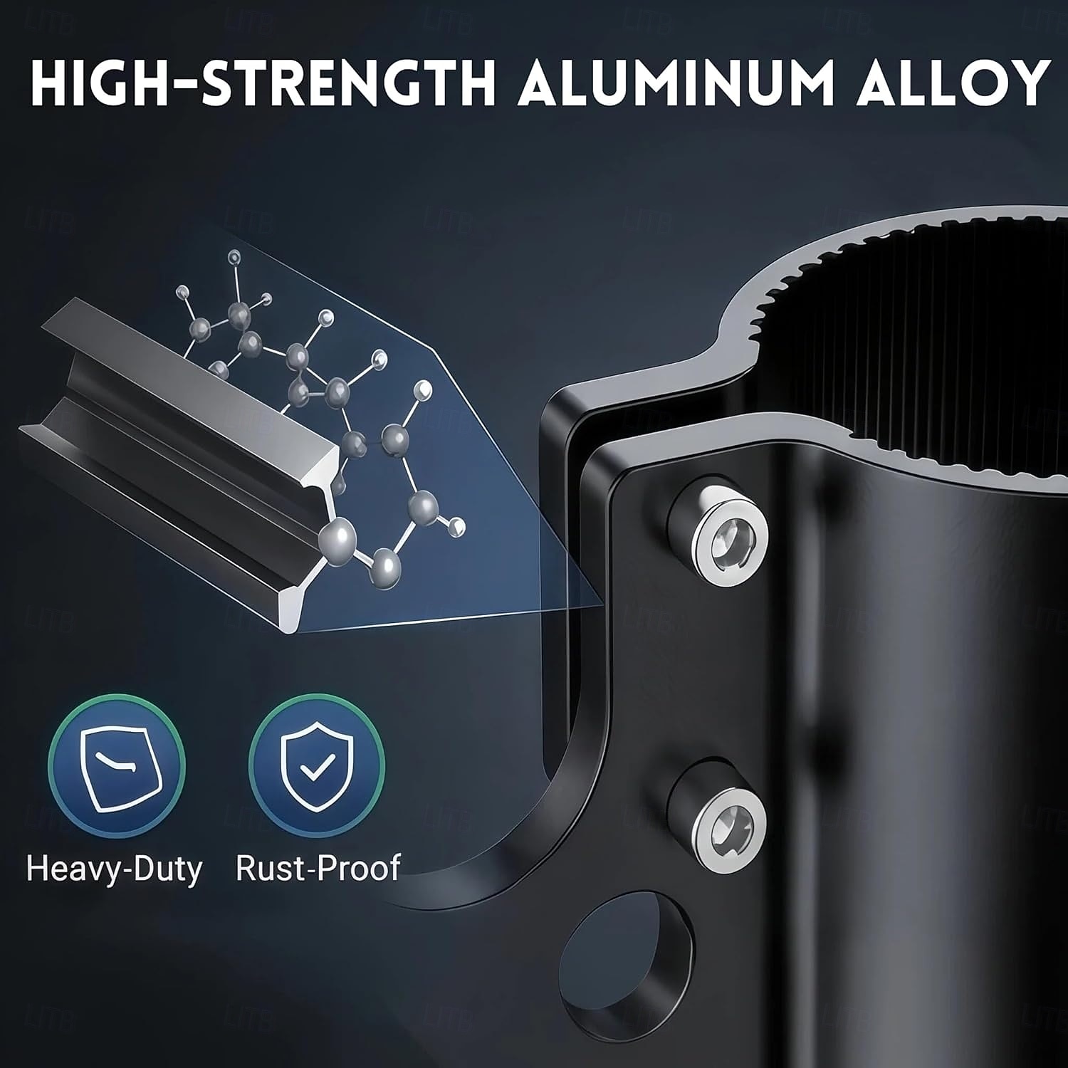 Aluminum Trailer Towing Chain Organizer & 7-Way Plug Holder, Trailer Chain Holder, Trailer Towing Organizer Powder Coating, Heavy-Duty RV Tongue Jack Accessories for Outside Travel Camper 2026 - $28.99 –P8