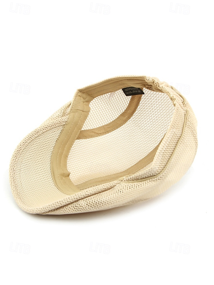 Herren-Baskenmütze aus Polyester-Mesh, atmungsaktive, verstellbare Schirmmütze in verschiedenen Farben für Outdoor-Aktivitäten wie Angeln, Reisen, Urlaub und den Alltag. 2026 - $14.99 –P11