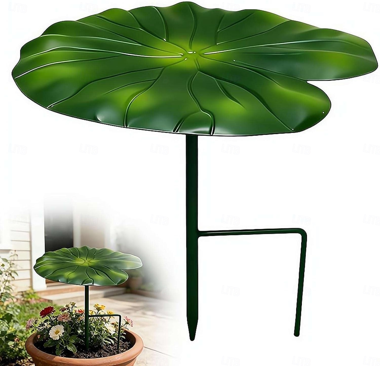 Ombrelle en forme de feuille de nénuphar, mini parasol imperméable en forme de feuille de nénuphar pour plantes en pot d'extérieur, 21 cm (8,27 pouces), protection pour pots de fleurs de 2026 ? $13.99 –P1