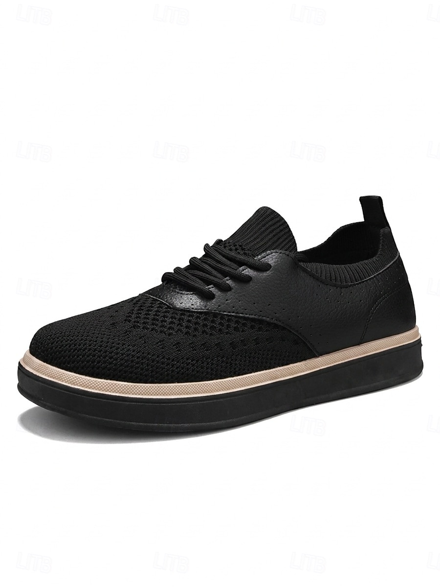 hvite herresneakers - lette, komfortable tursko med snøring - rene sko til ferieturer, spaserturer langs sjøen og smarte, avslappede antrekk 2026 - $32.99 –P8