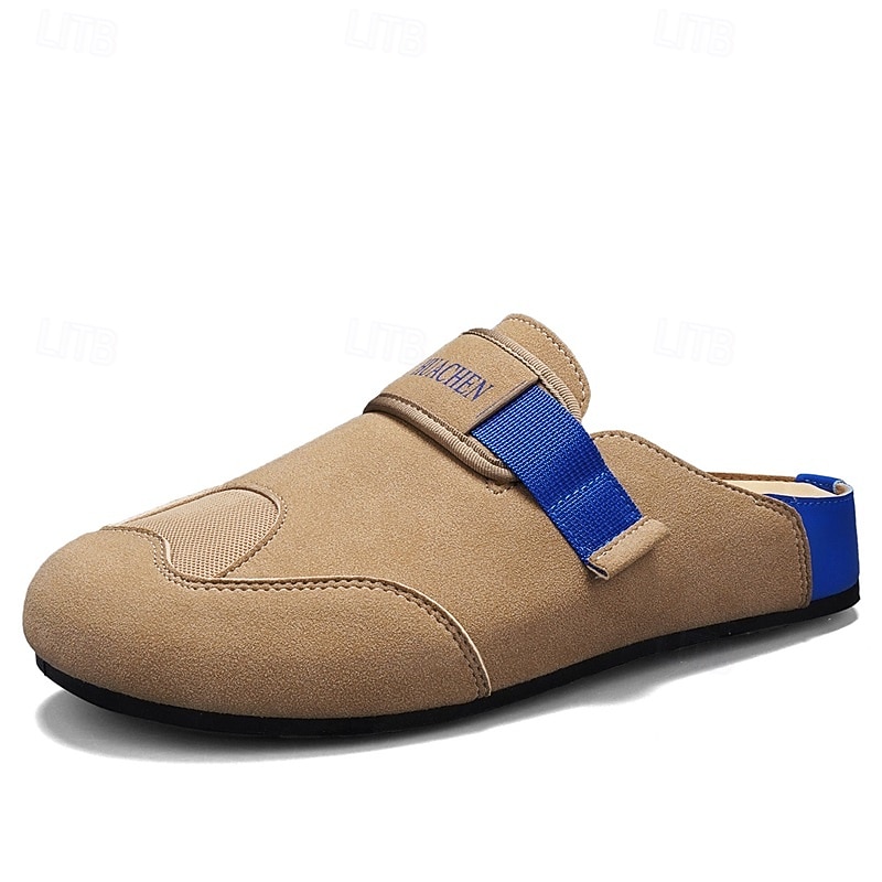 herrsandaler med stängd tå, slip-on-skor med justerbar rem, bekväma sommarskor för stranden, resorten, vardagsbruk 2026 - $32.99 –P9