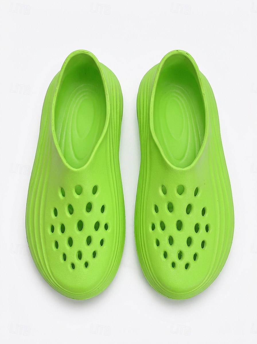 Men's Green Beach Clogs - Lightweight Breathable Slip-On Comfort Sandals - Casual Summer Shoes for Beach Vacation, Seaside Relaxing, Holiday Travel and Daily Leisure 2026 - $26.99 –P5
