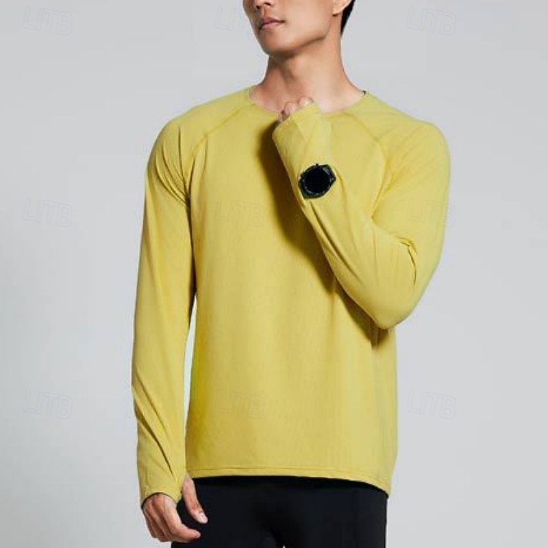 Men's Solid Colored Running T-Shirt Compression Shirt Casual Polo Shirts Running Shirt Summer Spring Fall Fall / Winter Long Sleeve Quick Dry Lightweight Moisture Wicking Gym Workout Active Training 2026 - $22.99 –P2