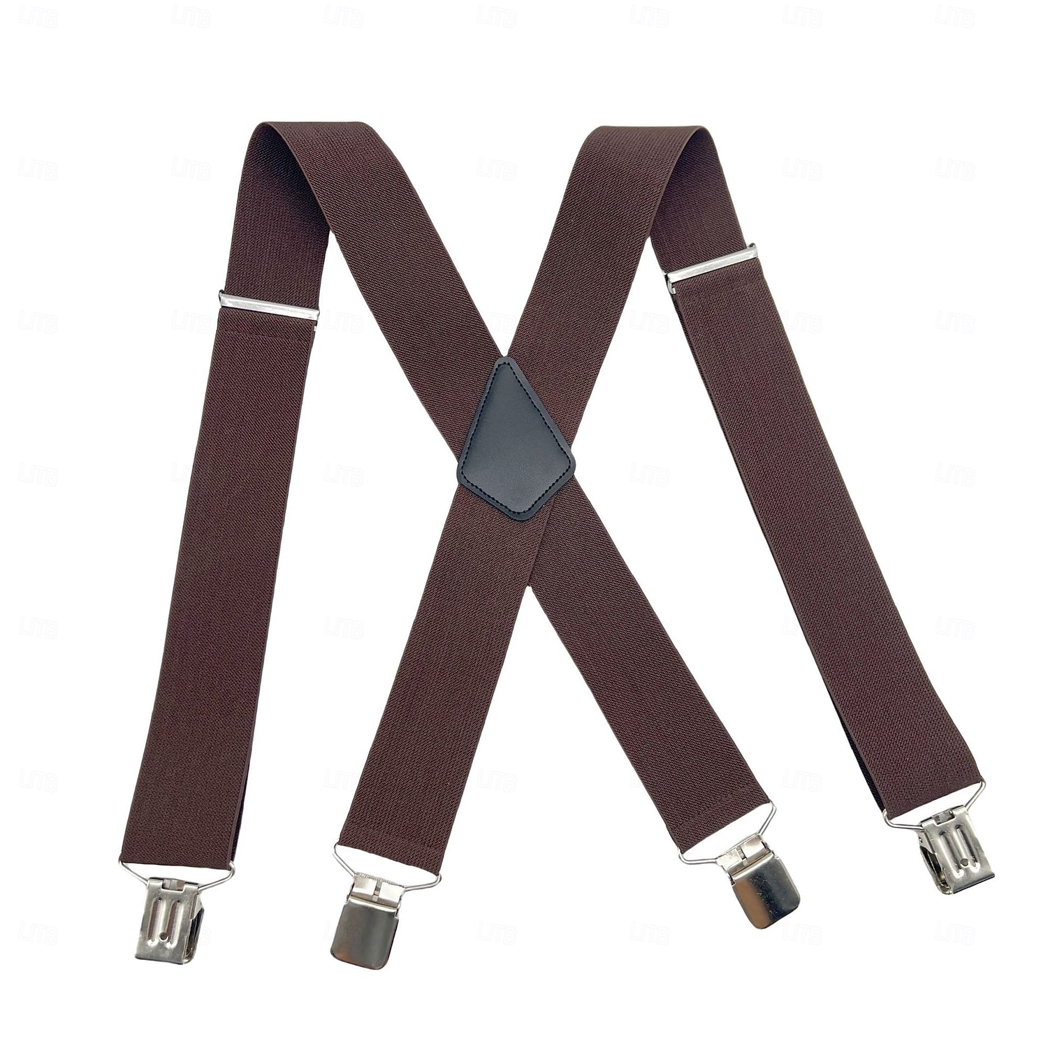 Bretelle da uomo a 4 clip stile X, elastiche e regolabili per pantaloni (larghezza 5 cm), clip in metallo resistenti, ideali per abbigliamento casual, formale e per attività all'aperto. del 2026 a $15.99 –P9
