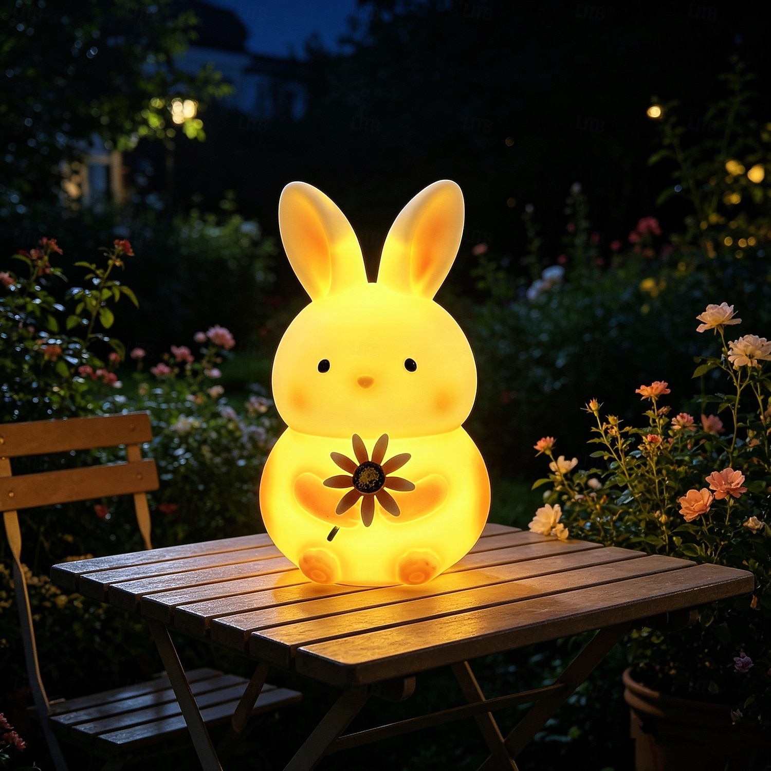 Lampes solaires d'extérieur en forme d'animaux, figurines lumineuses étanches en plastique représentant un lapin et un hibou, lampes décoratives solaires pour terrasse, pelouse, allée, parterre de de 2026 ? $34.99 –P6