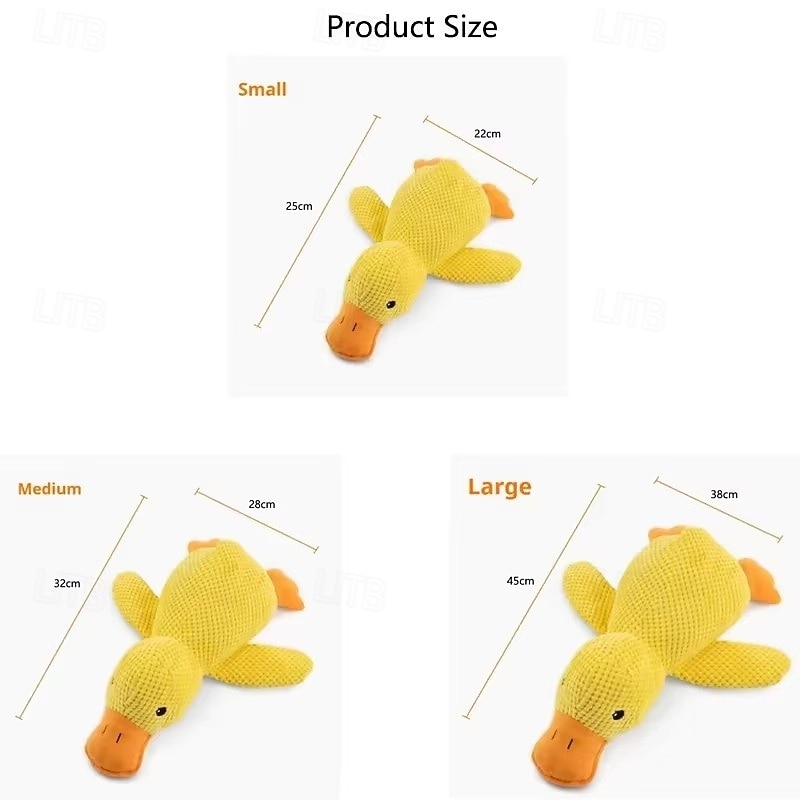 Dog sleeping with a dog hug duck toys to relieve boredom of little yellow duck pet interactive plush doll pet supplies 2026 - $15.49 –P8