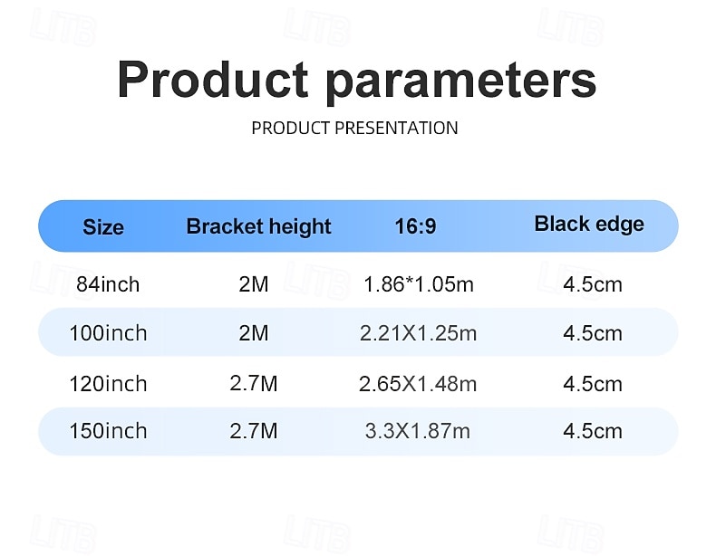 Projector Screen with Tripod Stand 100 120 Inch, 16:9 HD 4K Portable Outdoor Indoor Movie Screen with Carrying Bag, Height Adjustable Wrinkle-Free Projection Screen for Backyard Theater Camping 2026 - $125.99 –P3