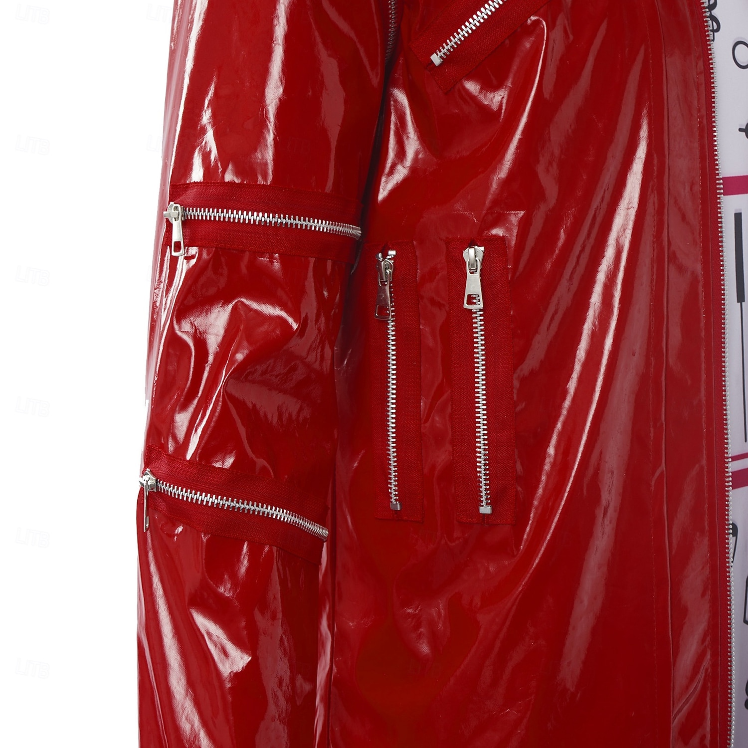 Popstar der 80er Sänger Kostüm mit roter Jacke Ausgefallene Kostüme Musik- und Bühnenikonen Retro Vintage 1980er for Herren Erwachsene Halloween Karneval Buchwoche Party Leistung Symphonie der 2026 - $88.99 –P11