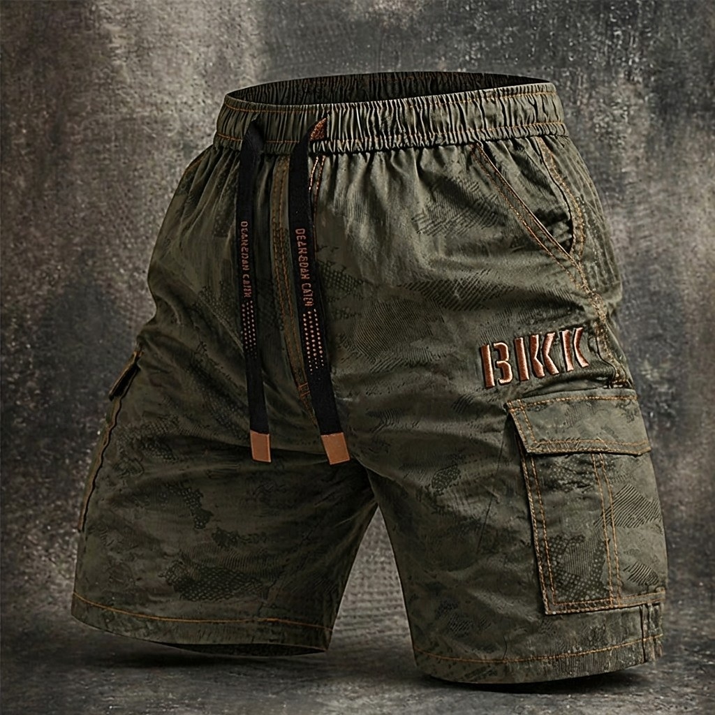 Hombre Pantalones cortos tácticos Pantalón Corto Cargo Pantalones cortos para acampar Shorts para senderismo Cintura elástica Multi bolsillo Pierna recta Plano Color Camuflaje Comodidad Listo para 2026 - $26.99 –P5