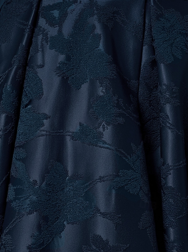 Ligne A Longueur au sol Robe de Cérémonie Robe de soirée Robe de Mère de Mariée  Manche 3/4 Col de chemise Élégant ancien Formel robe demoiselle d honneur Soirée Formelle Satin Jacquard avec Noeud(s de 2026 ? $194.99 –P2