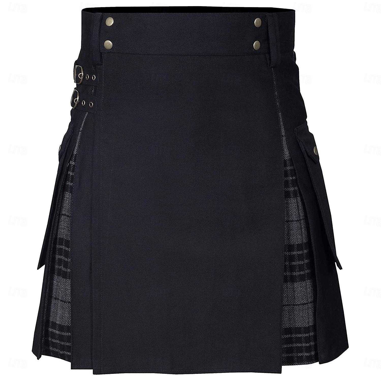 Highland scozzese Medievale Celtico Kilt scozzesi utilitari Gonnellini Vichy quadrettato Costume Per uomo Celtico Fiera Rinascimentale LARP Festival Adulti Gonnellino Primavera & Estate del 2026 a $50.99 –P8