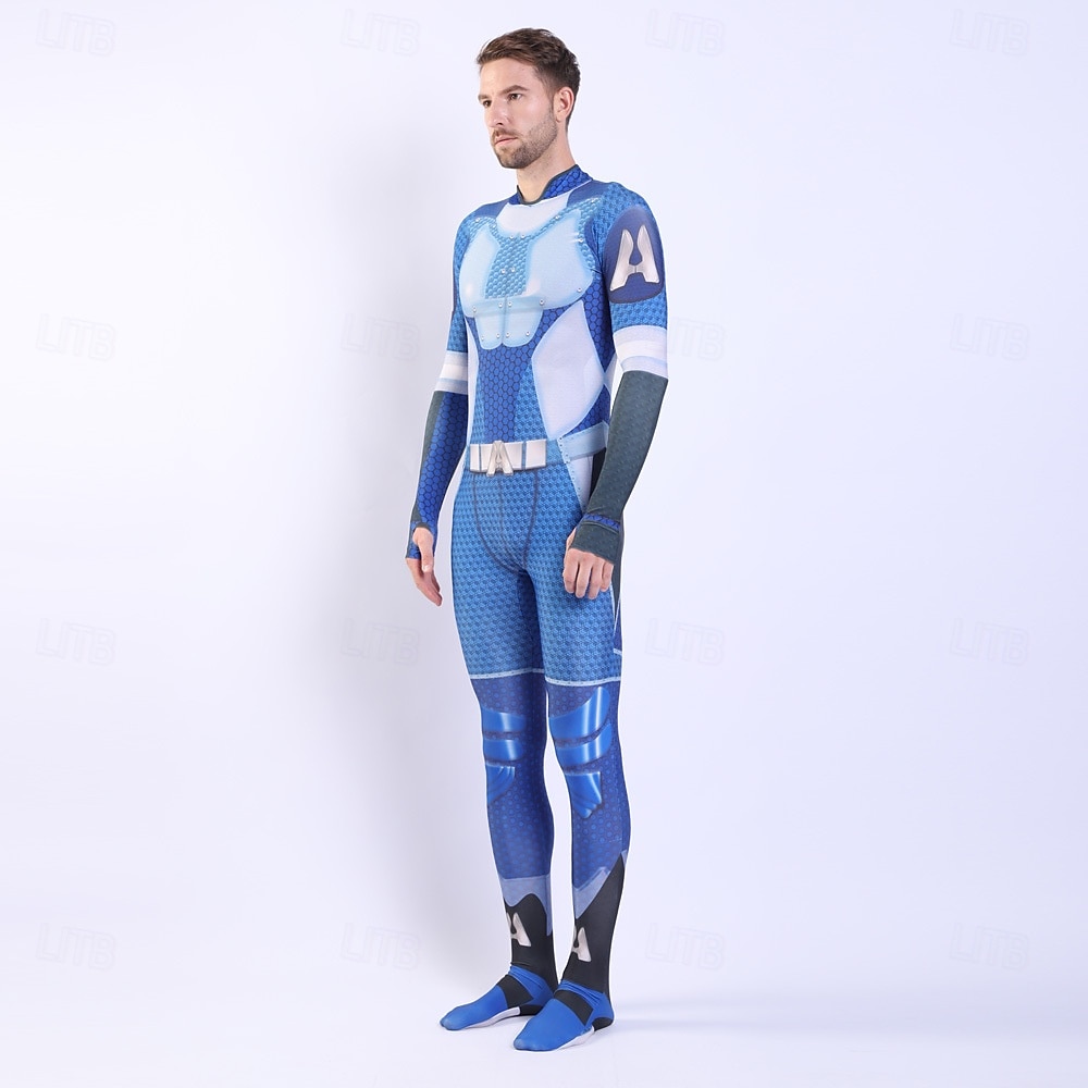 Anti-herói Super-vilão Super heroi Fantasia fantasia Fatos de Corpo Patriótico for Unisexo Crianças Adulto Dia Das Bruxas Carnaval Espetáculo Comic Con de 2026 por $48.99 –P11