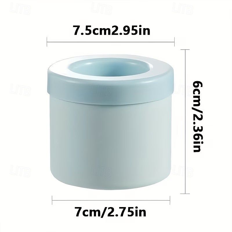 4 mini foremki do kostek lodu, przenośne, szybko zamrażające kubki do robienia lodu, domowej roboty, łatwe do wyjmowania foremki do lodu, trwała silikonowa foremka do lodu do domowej kuchni, baru, 2026 - $12.99 –P2