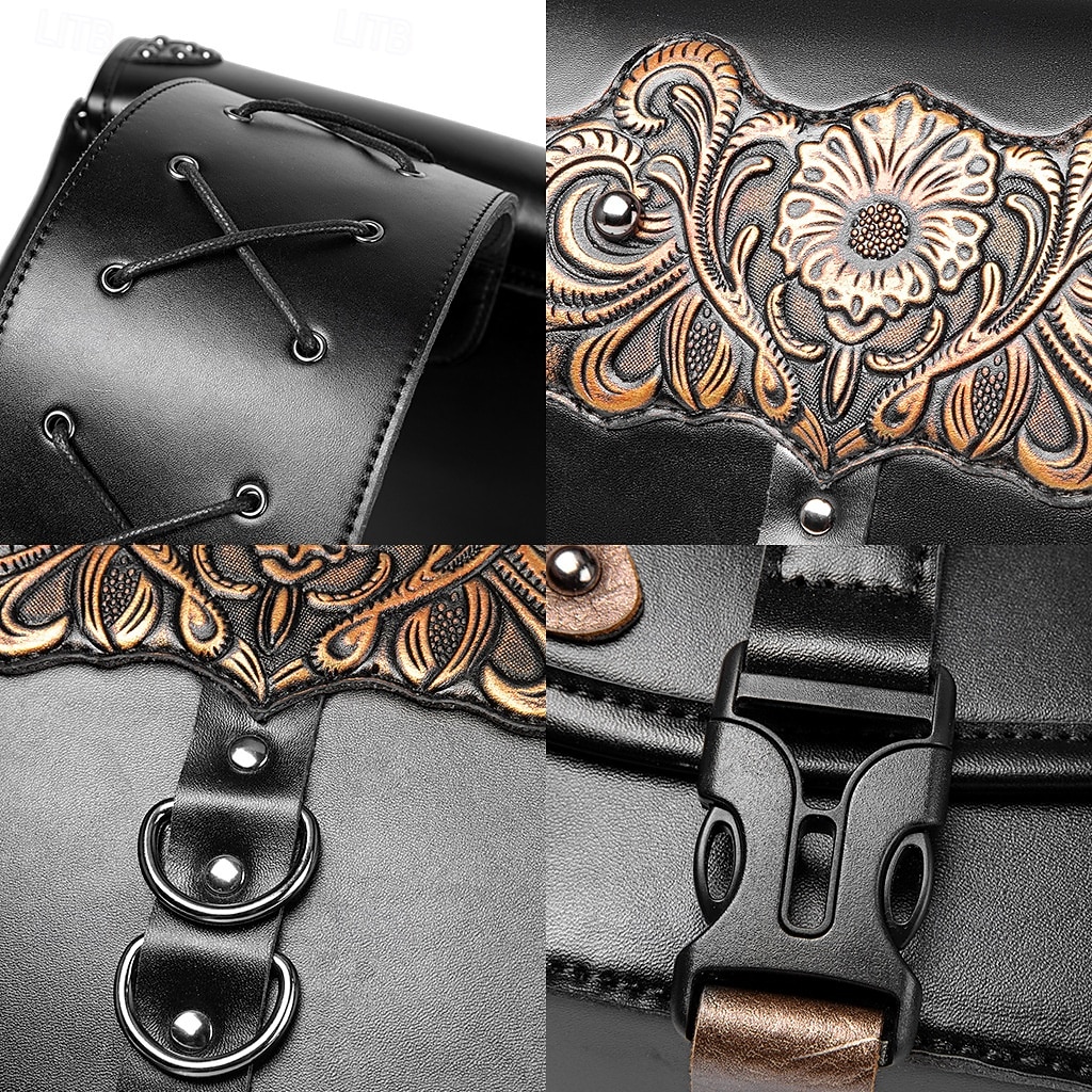 Western Retro Vintage Punk & Gothic Saddlebags Motorcycle Bag Side Bags Riders Western Revival Fancy Dress Unisex Halloween Carnival Adults Saddlebags 2026 - $154.99 –P6