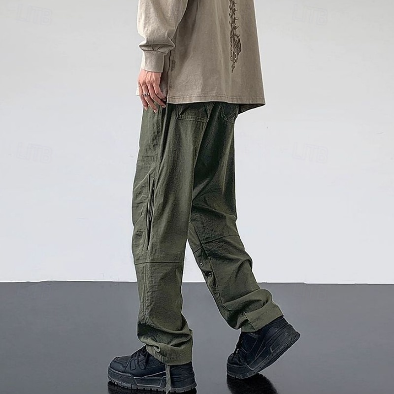 Voor heren Combatbroek Cargohosen Wandelbroek Waterdichte broek Zomer Lente Herfst Buiten Normale pasvorm waterdicht Sneldrogend Lichtgewicht Ademend Broeken / Regenbroek / Overbroek Ritsen Zak Zwart 2026 - $27.99 –P5