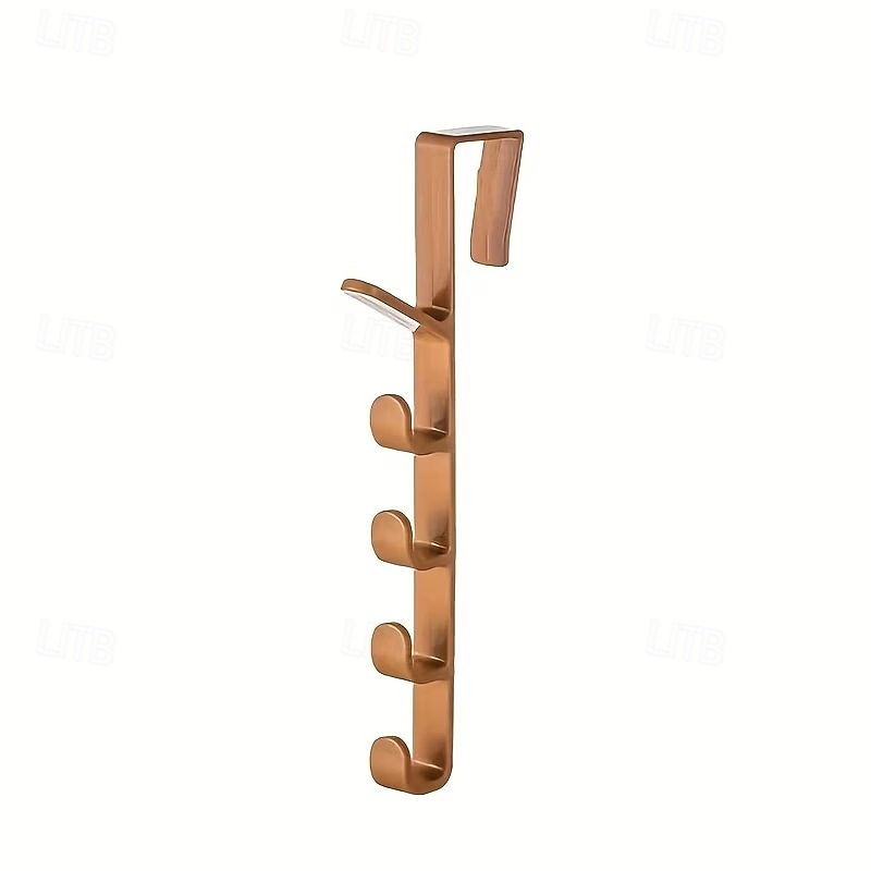 Cabideiro de porta para roupas, organizador de plástico para pendurar roupas na porta, com barra para pendurar bolsas, ideal para quarto e banheiro. &Prateleira para porta de armário de 2026 por $9.99 –P4