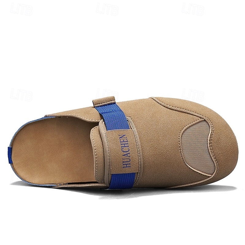 herrsandaler med stängd tå, slip-on-skor med justerbar rem, bekväma sommarskor för stranden, resorten, vardagsbruk 2026 - $32.99 –P6