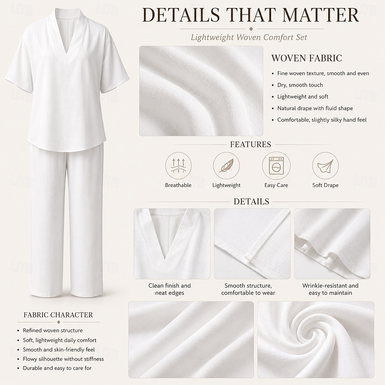 Women's Shirt Cotton Linen Sets Pants Sets Short Sleeve V Neck Floral Graphic Geometric Print Vacation Fashion Streetwear Casual Daily Outdoor Yellow Pink Dusty Rose Spring & Summer Loose Fit 2026 - $55.99 –P1