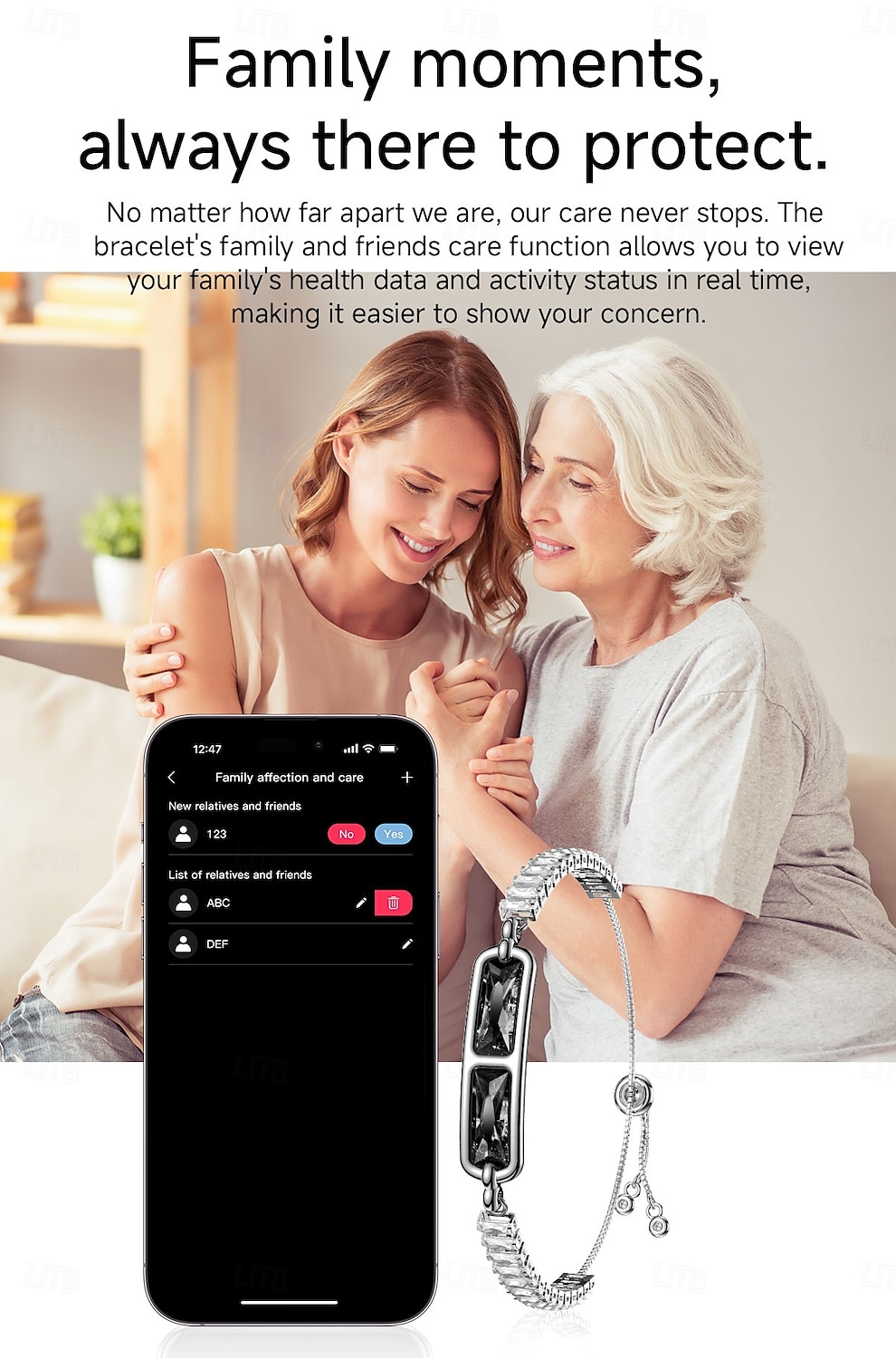 Elegant Smart Bracelet for Women, Jewelry Fitness Tracker with Sleep & Activity Tracking, IP68 Waterproof Smart Jewelry with App Sync, Long Battery Life, Adjustable Crystal Bangle, Fashion Gift 2026 - $51.99 –P9