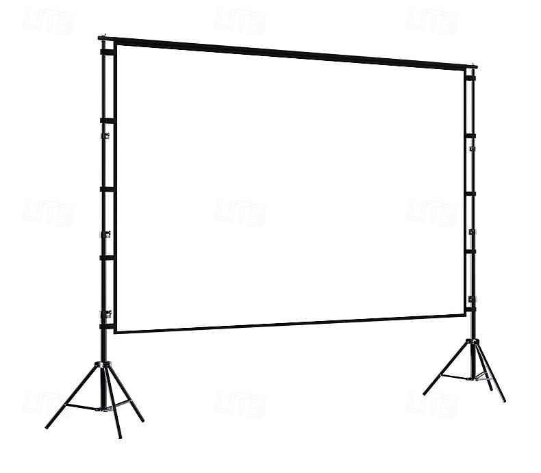 Tela de projeção com tripé de 100 e 120 polegadas, formato 16:9 HD 4K, portátil, para uso interno e externo, com bolsa de transporte. Altura ajustável e tela de projeção sem rugas, ideal para cinema de 2026 por $189.99 –P1