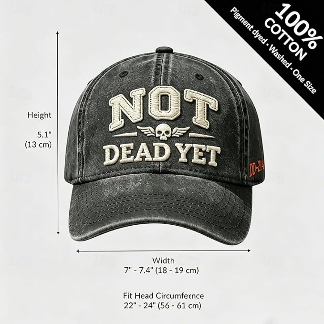 Cappellino da baseball ricamato dd-214, cappello vintage militare da papà "not dead yet" per uomo, twill di cotone regolabile, regalo patriottico per veterani, cappello casual per esterni del 2026 a $16.99 –P2