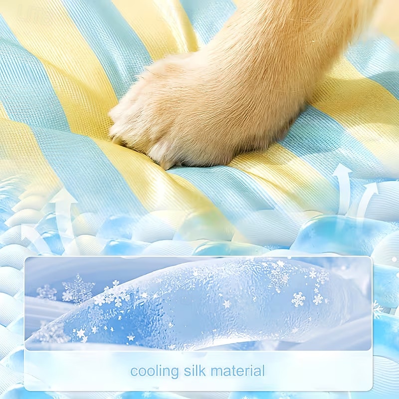 Cartoon Striped Beach Mat for Dogs, Cat Mat, Cooling Mat, Dog Bed, Cat Bed, Pet Bed, Pet Supplies, Removable and Washable 2026 - $22.99 –P4