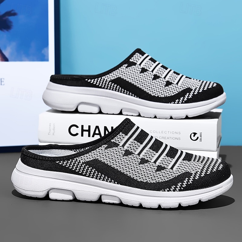 Sneakers slip-on da uomo in maglia traspirante, scarpe da passeggio leggere, scarpe casual flessibili per viaggi, attività all'aperto e uso quotidiano. del 2026 a $32.99 –P2