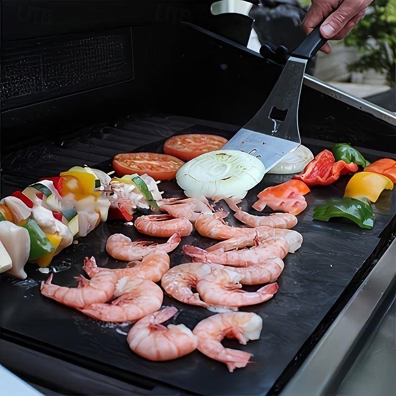 Set of 5 High-Temperature Resistant Non-Stick BBQ Mats, Oven and Microwave Mats, Outdoor Picnic and Barbecue Non-Stick Grilling Mats 2026 - $19.99 –P1