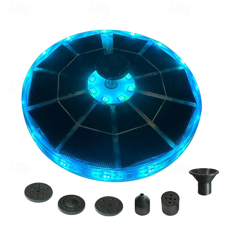 Luzes solares para fonte de água externas à prova d'água, 17 cm, fonte flutuante RGB com mudança de cor, bomba de água movida a energia solar para banho de pássaros, lago, jardim, piscina, pátio e de 2026 por $39.99 –P5