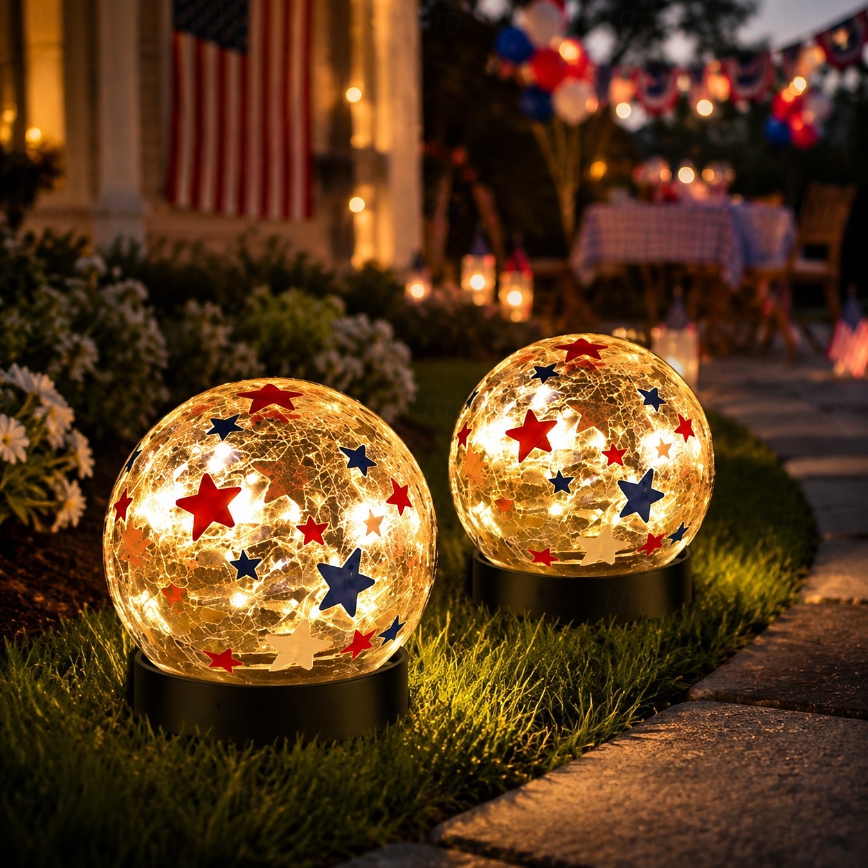 2 Pièces 2 W Lumières solaires LED Lumières de Chemin & Lanternes Lumières de Sculpture & Paysage Multifonction Alimenté par énergie solaire Mignon Blanc Chaud 3.7 V Éclairage Extérieur Cour Jardin 20 de 2026 ? $26.99 –P9