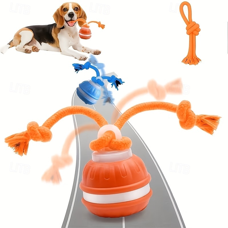Balle interactive automatique pour chien, 2 couleurs, capteur de mouvement, rechargeable par USB, moteur silencieux haute vitesse, soulage l'anxiété de séparation, jeu intérieur/extérieur, jouet pour de 2026 ? $30.99 –P8