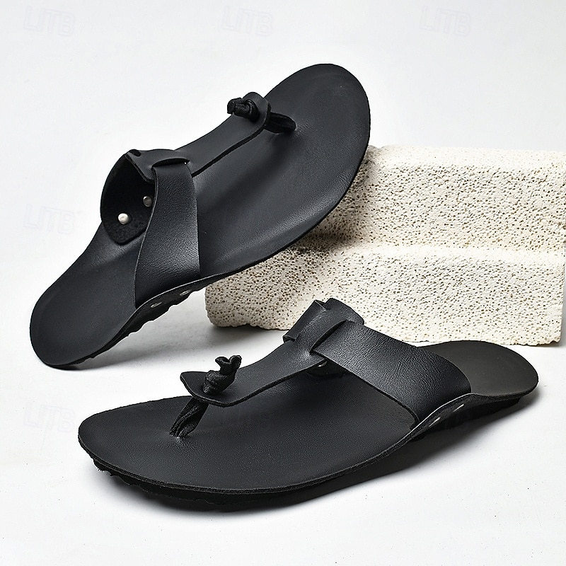 Herrsandaler med brun tå, mjuka, lätta och bekväma sommarskor för strandresor, kustnära fritid och varma väderförhållanden 2026 - $42.99 –P3
