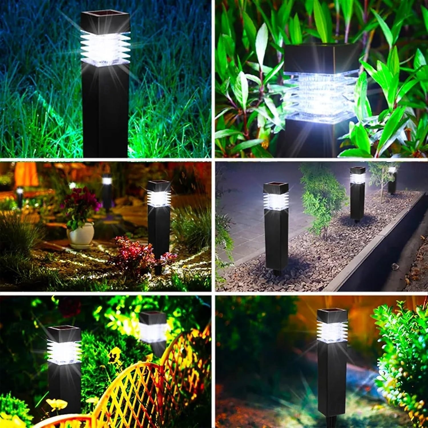 Lâmpada led externa para gramado ip65 à prova d' água poste de jardim poste poste de amarração lâmpada de coluna de alumínio caminho de garagem piso gramado iluminação paisagística luzes plug-in de 2026 por $30.99 –P2
