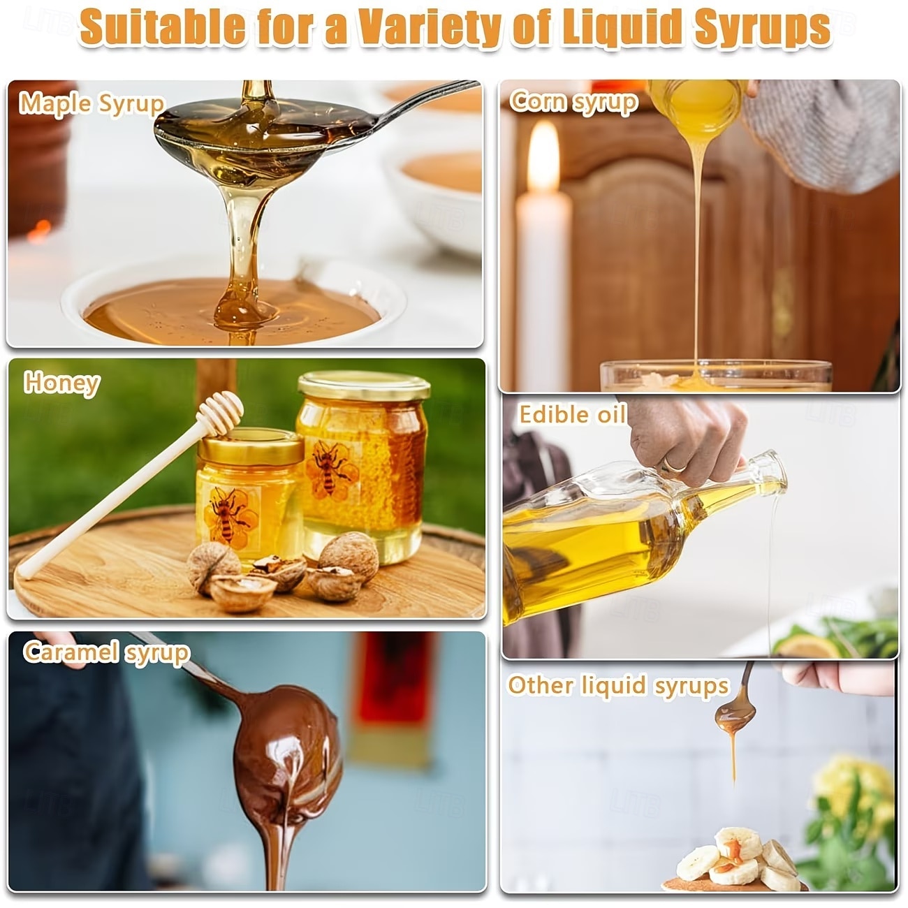 skleněný dávkovač medu se základnou &rukojeť, sklenice na sirup/med bez kapání, skleněná konvice o objemu 355 ml vhodná na kávu, čaj, pro, nádoba na med bez rozlití pro stolní nebo komerční použití 2026 - $32.99 –P7