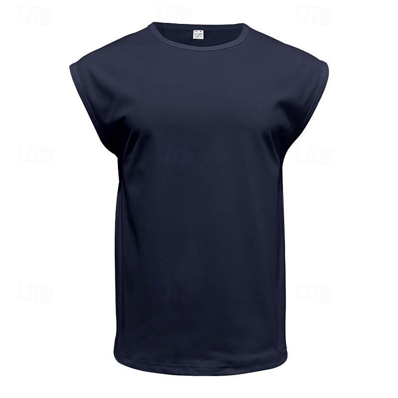 Men's Solid Colored Workout Tank Top Running Tank Top Gym Tank Top Summer Spring Classic Sleeveless Quick Dry Lightweight Moisture Wicking Breathable Gym Workout Active Training Exercise Black White 2026 - $15.49 –P13