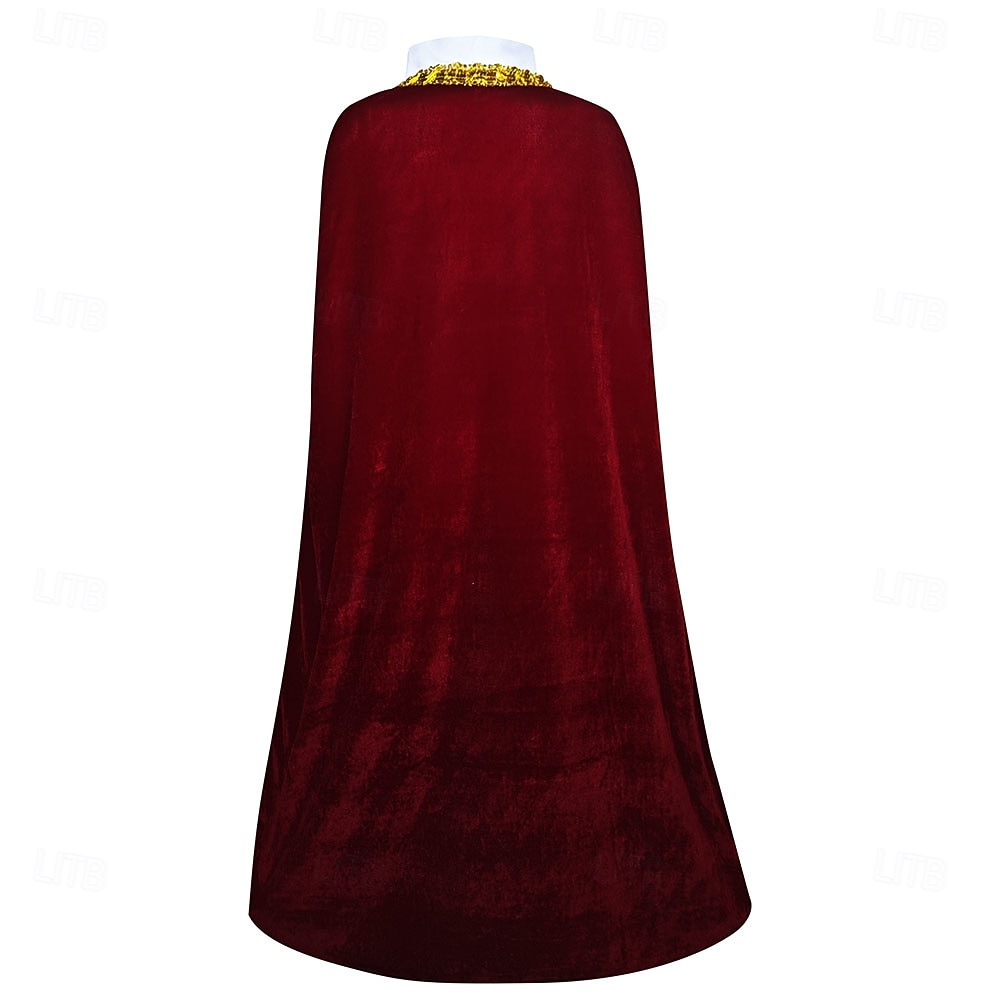 Medieval Renaissance Fancy Cloak Prince Fancy Dress Men's Fantasy Royal Halloween Carnival Party Performance Renaissance Fair Adults' Cloak 2026 - $51.99 –P4