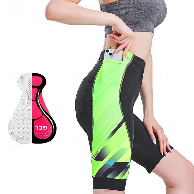Damen Patchwork Kurve Radsport-Radhose: Fahrradshorts Gepolsterte Fahrradhose Fahhrad Shorts Gepolsterte Shorts / Chamois Schmale Passform Sport Packbar 3D-Polster Schnelltrocknend 2026 - $25.99 –P6