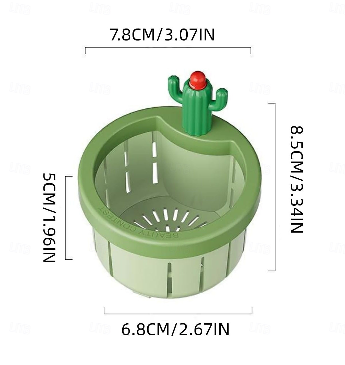4/6 pezzi filtro di scarico per lavello da cucina a forma di cactus, cestello di svuotamento automatico a pressione, filtro raccogli-rifiuti da cucina, rete filtrante per lavello a forma di cactus del 2026 a $6.97 –P9